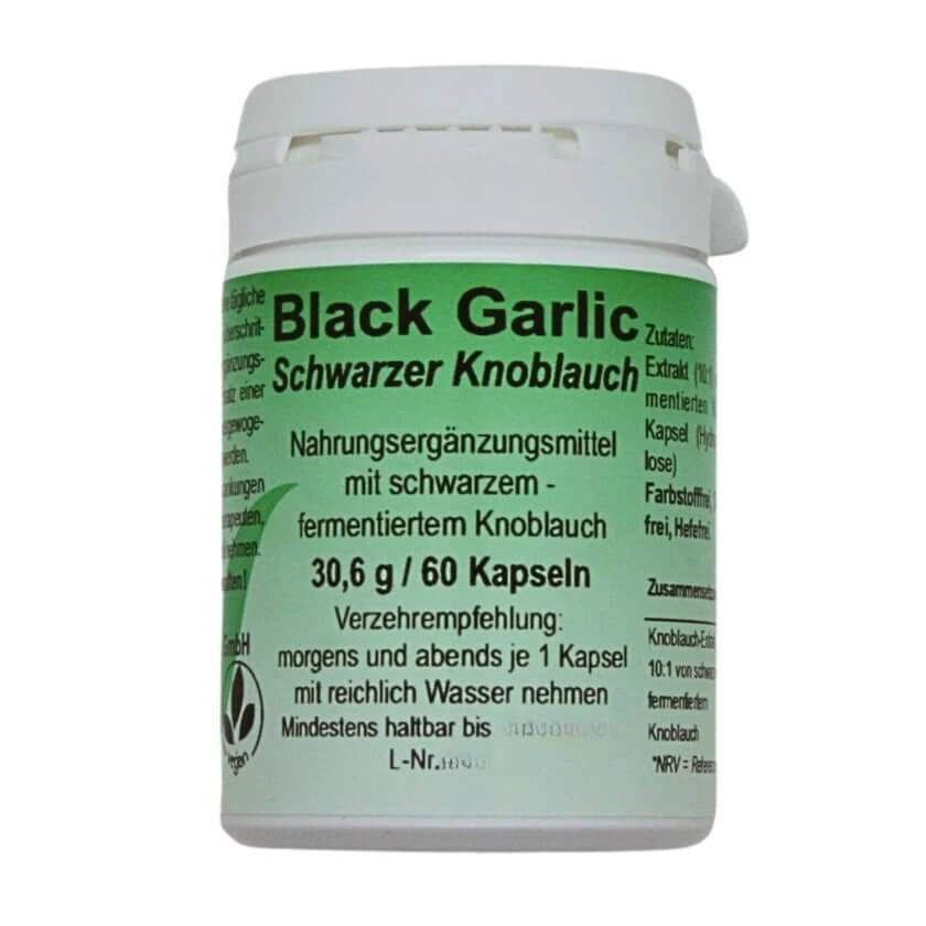 Black Garlic Schwarzer Knoblauch Kapseln 60 St