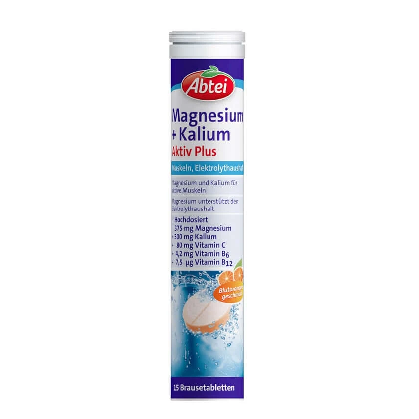 Abtei Magnesium + Kalium Aktiv Plus 15 St