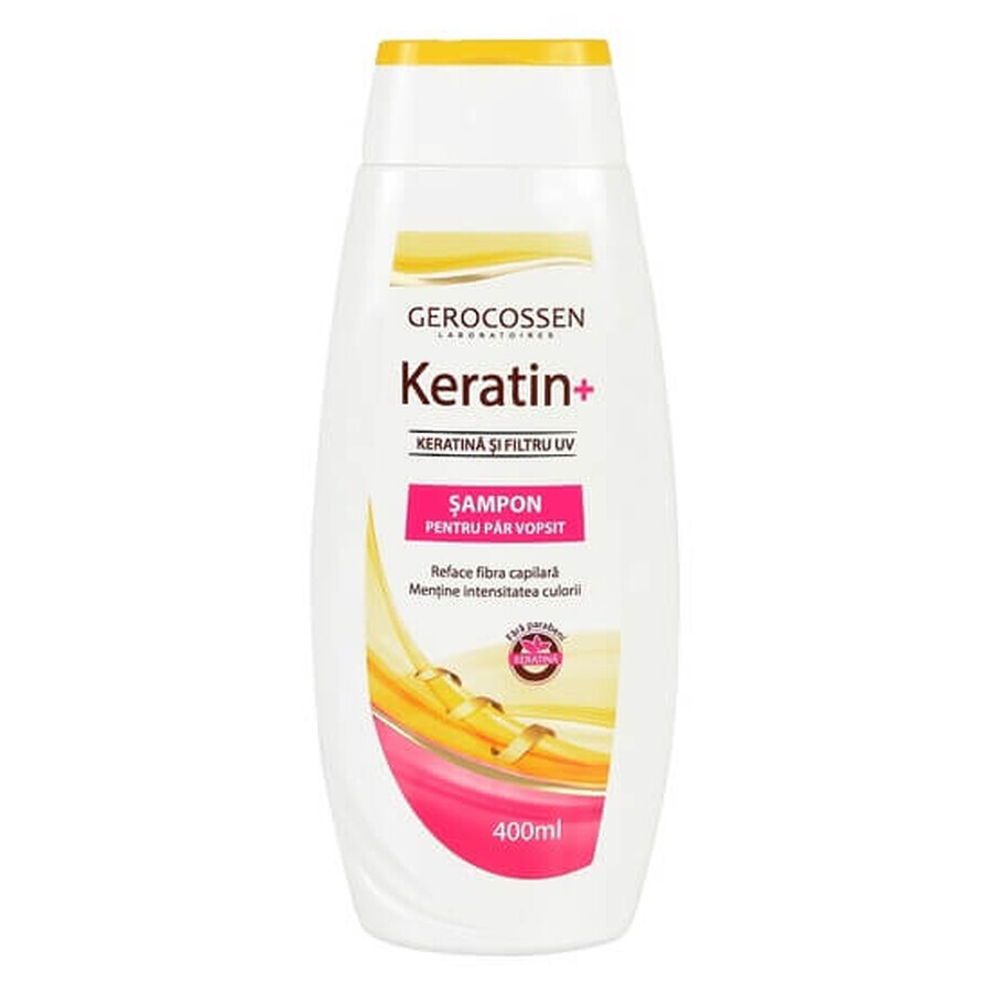 Shampoo für coloriertes Haar Keratin+, 400 ml, Gerocossen