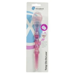 Miradent Zungenreiniger Tong-Clin De Luxe pink 1 St