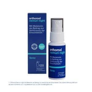 Orthomol Nemuri night Spray - Zur Verkürzung der Einschlafzeit - mit Melatonin und Hopfen-Extrakt 25 ml
