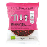 Bio-Bitterschokolade, Himbeeren und brauner Reis, glutenfrei, 28g, Republica Bio