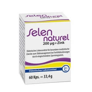 Selennaturel 200 µg + Zink Kapseln 60 St
