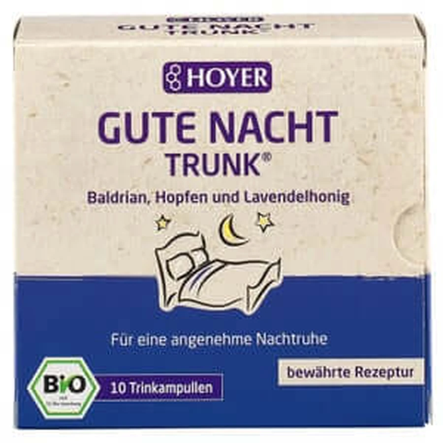 HOYER Good Night Drink BIO fiole 10X10 ml