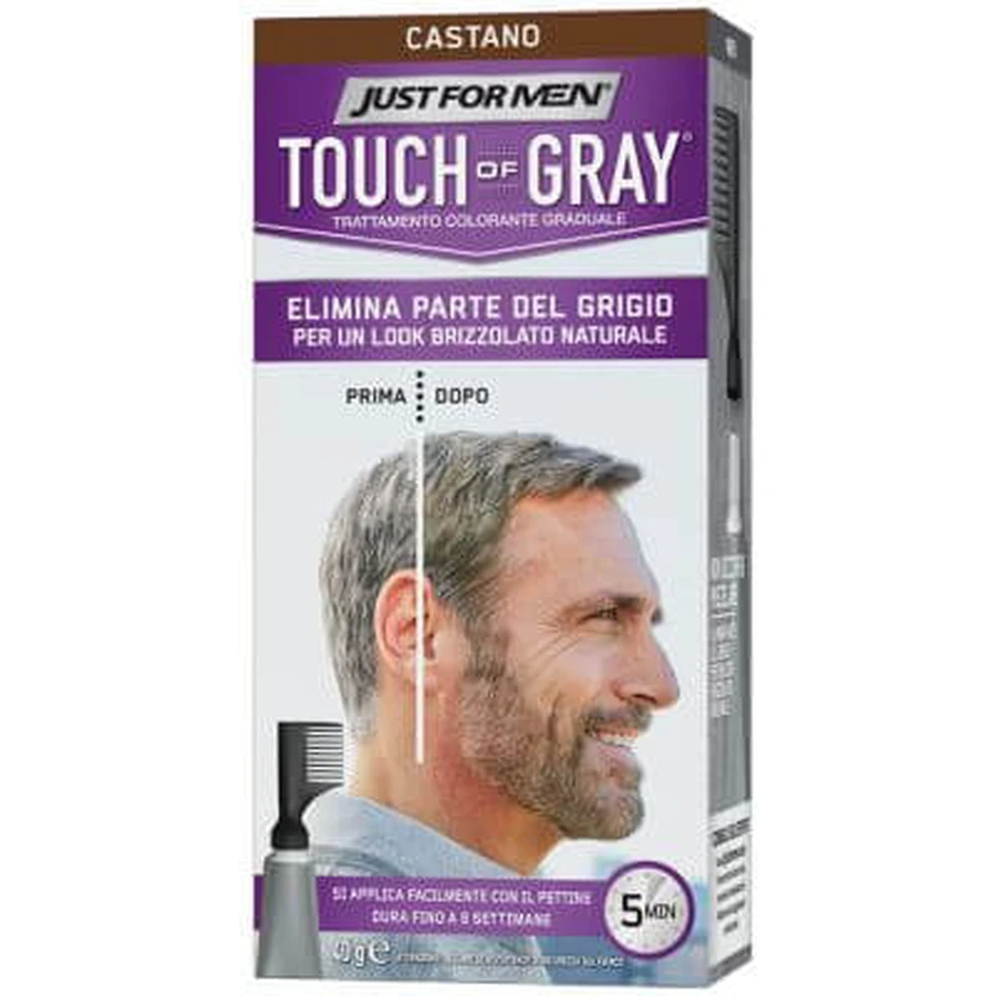 Just for men toque de gris marrón 40 g
