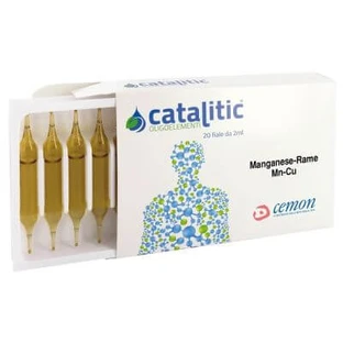 Catalitische sporenelementen mangaan koper mn-cu 20 flacons 2 ml