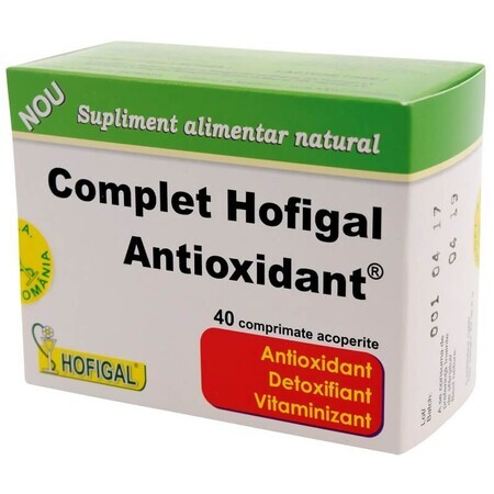 Vollständiges Antioxidans, 40 Tabletten, Hofigal