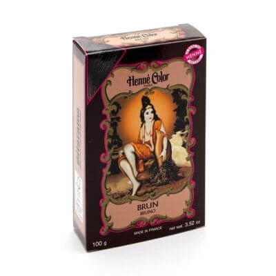 Braunes Henna Henna-Farbpulver Pflanzenfarbstoff reflektierendes Pulver 100 g