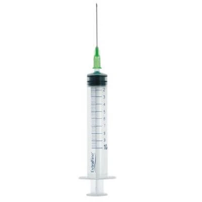 Bulk-Injektionsspritze extrafine 10 cc Nadel 2 g21 0,80x40 zentral
