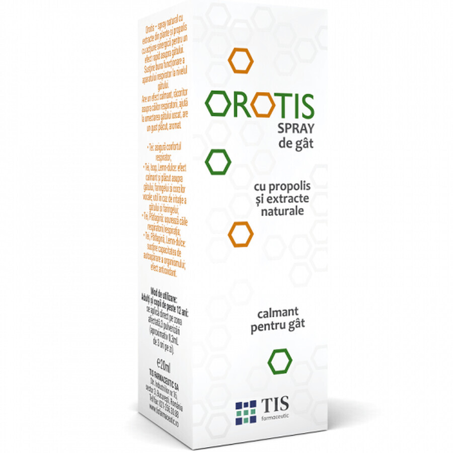 Orotis Propolis Rachenspray, 20 ml, Tis Farmaceutic