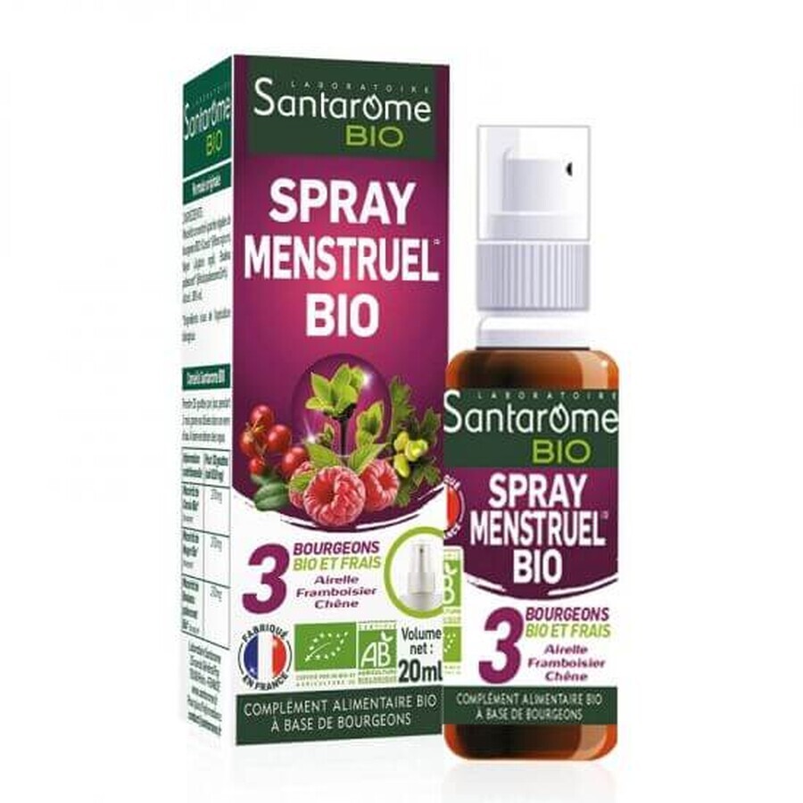 Gemmo Eco Menstruel Spray, 20 ml, Santarome