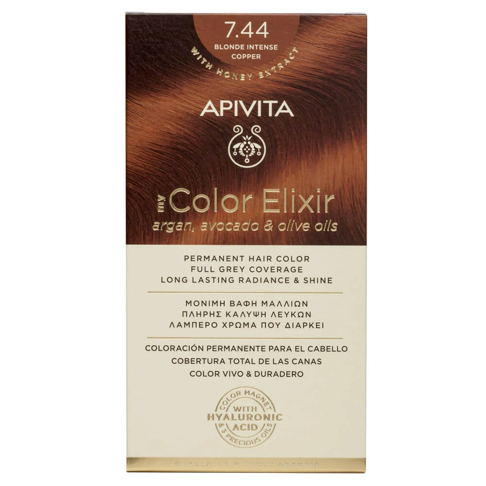 Apivita My Color Elixir Dauerhafte Haarfarbe N7,44 Blond intensiv bronze