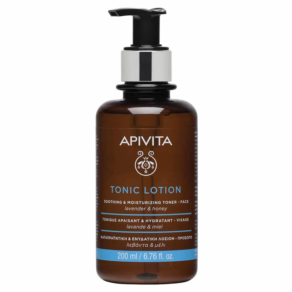 Apivita Beruhigende und feuchtigkeitsspendende Gesichtslotion mit Lavendel und Honig 200ml