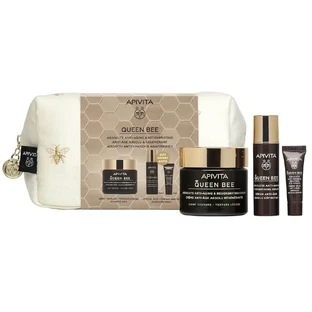 Apivita Promo Pack Queen Bee Light Texture Cream 50ml cu ser 10ml și cremă de ochi 2ml GRATUITE