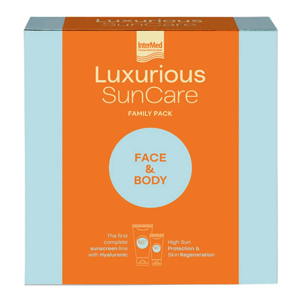 Luxuriöses Sonnenschutzpaket mit Gesichtscreme SPF50 75ml & Körpercreme SPF50 200ml