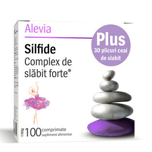 Silfide strong slimming complex, 100 tablets + Slimming Tea, 30 sachets, Alevia