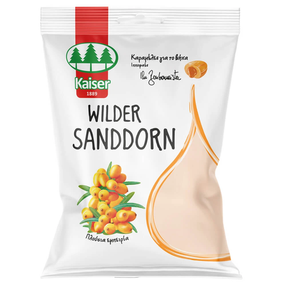 Kaiser Wilder Sanddorn Bonbons mit Hippophae 90gr