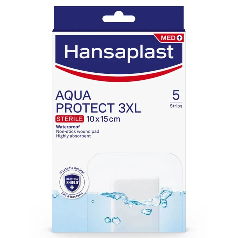 Hansaplast Aqua Protect 3XL Sterile Pads 10x15cm 5Stk