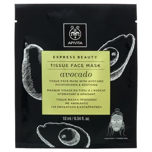 Apivita Tissue Mascarilla Facial Aguacate para Hidratar y Calmar con Aguacate