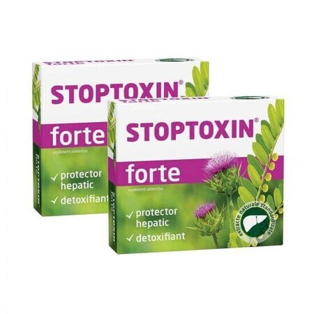 Stoptoxin Forte, 30 capsule + 30 cpasule, Fiterman