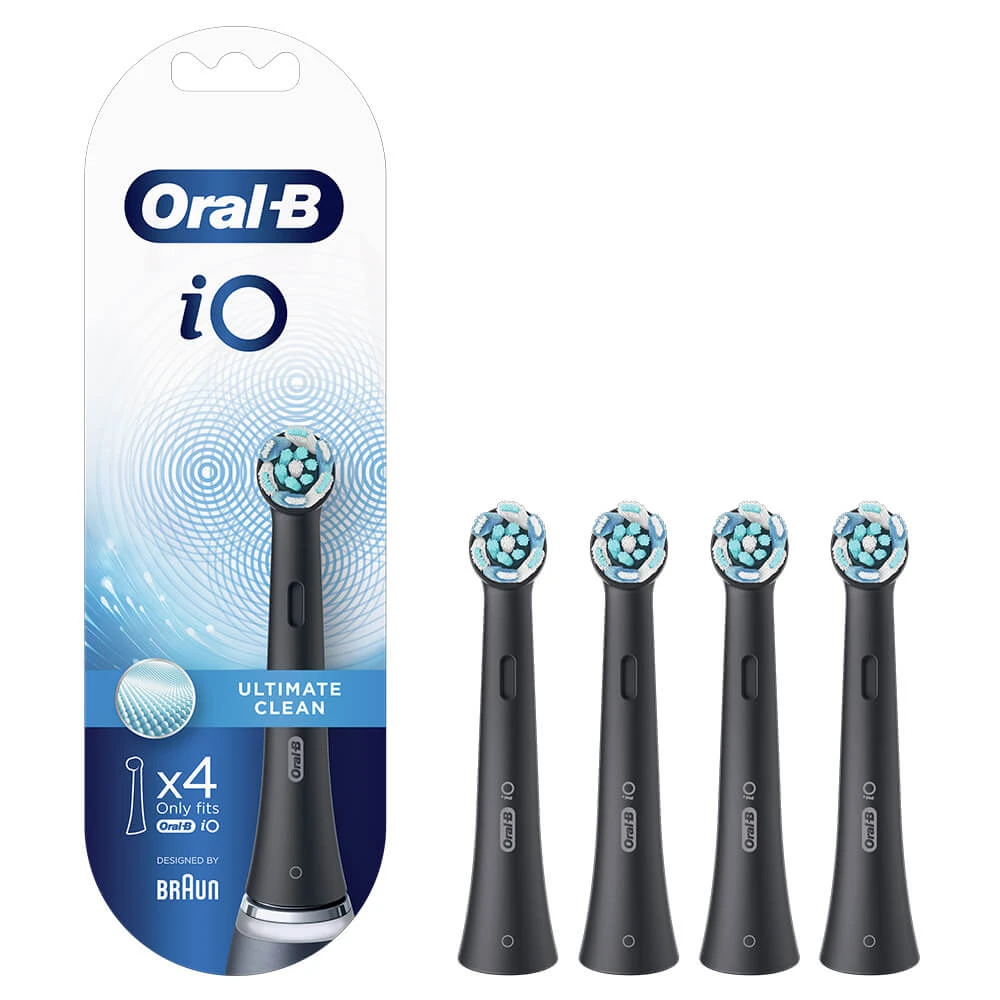 Oral B iO Ersatzteile Ultimate Clean Schwarz 4tlg