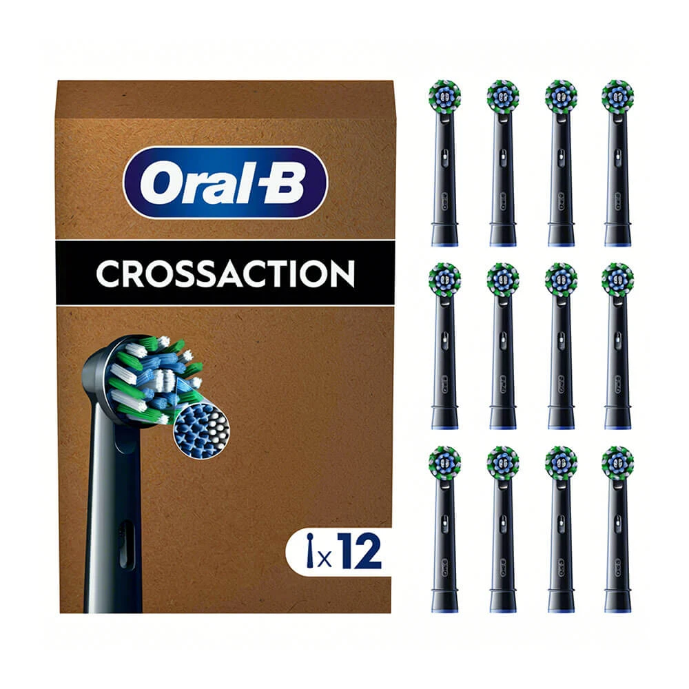 Oral B Ersatzteile Pro Cross Action Schwarz 12tlg