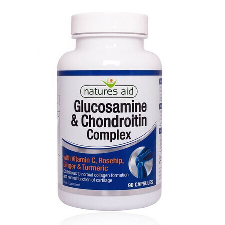 Complex Glucozamină și Condroitina, 90 capsule, Natures Aid