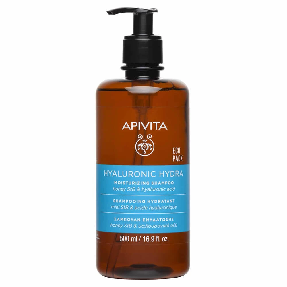 Apivita Hyaluronic Hydra Feuchtigkeitsspendendes Shampoo mit Honig StB & Hyaluronsäure 500ml