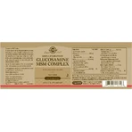 Complesso Glucosamina MSM, 60 compresse, Solgar (Vegartidol)