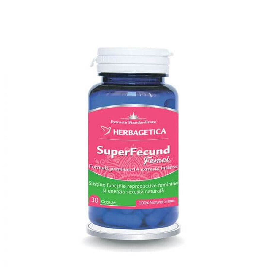 Superfecund femei, 30 capsule, Herbagetica