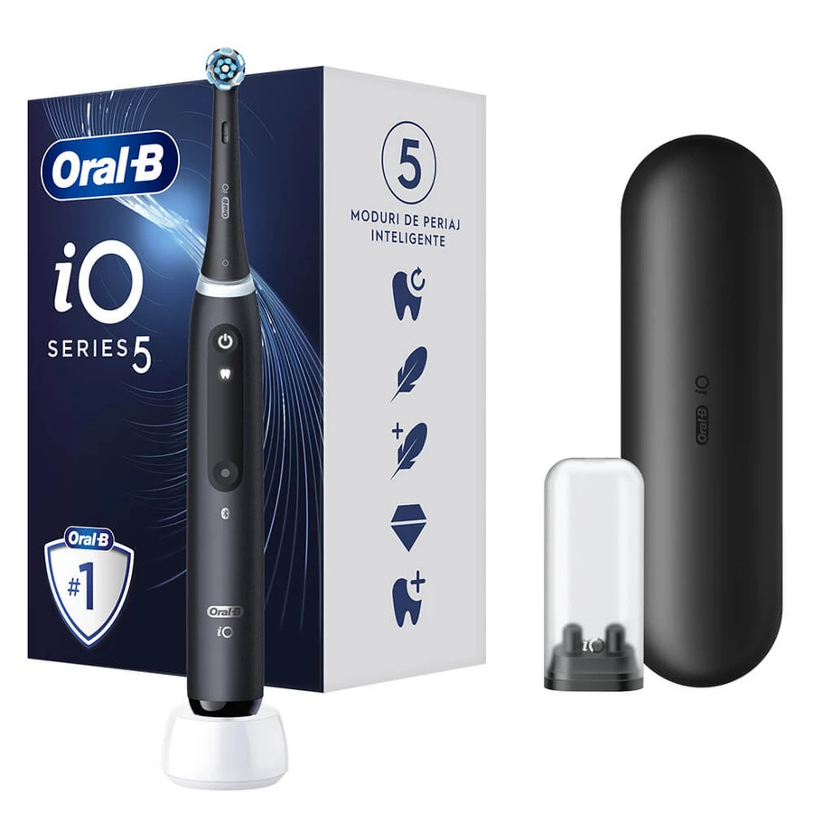 Elektryczna szczoteczka do zębów Oral B iO5 Magnetic Black: ceny i cechy