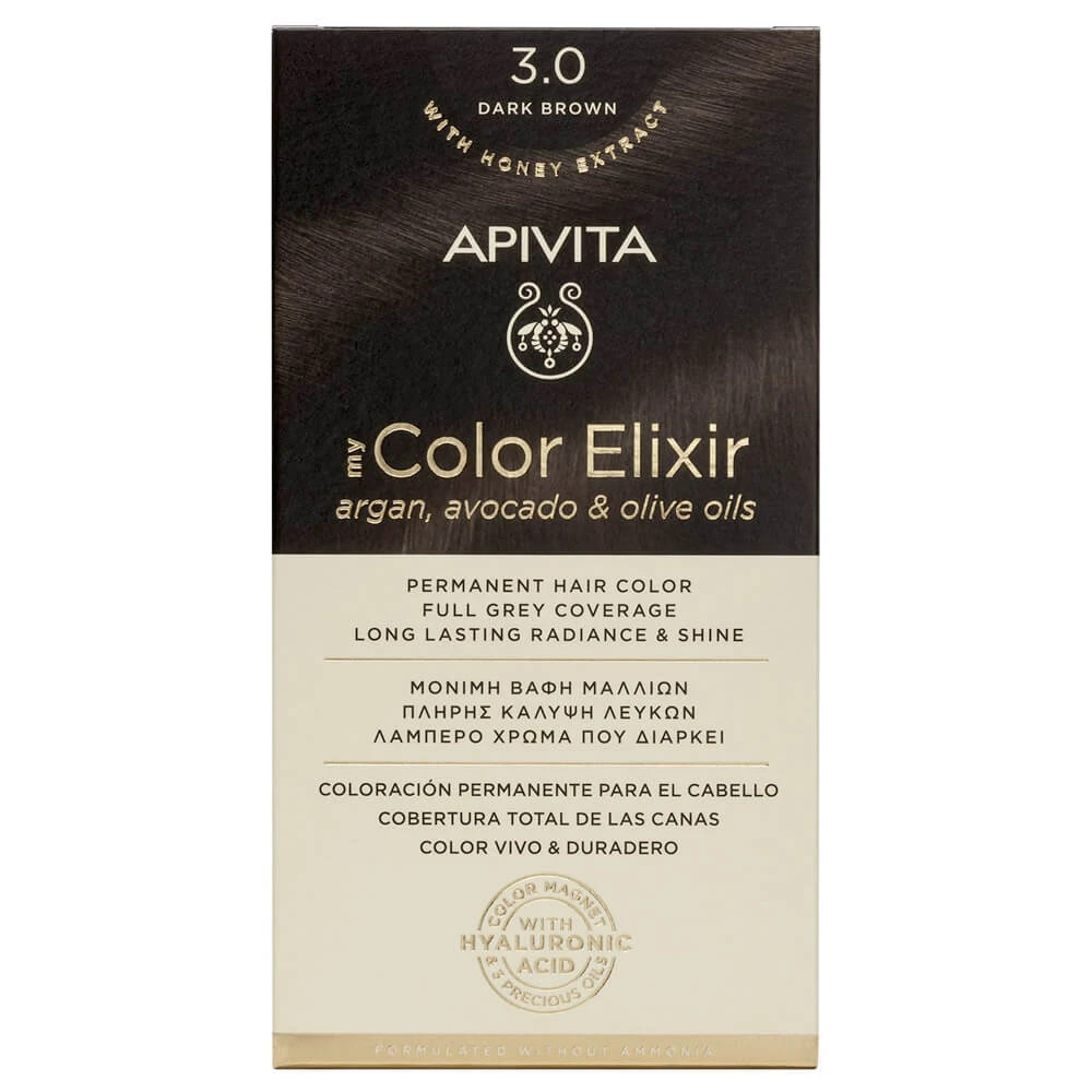 Apivita My Color Elixir Dauerhafte Haarfarbe N3.0 Dunkelbraun
