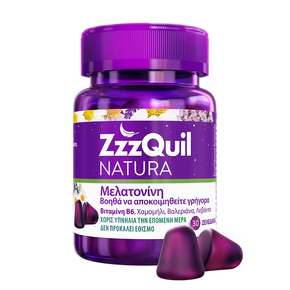 ZzzQuil Natura mit Melatonin 30 Gelees