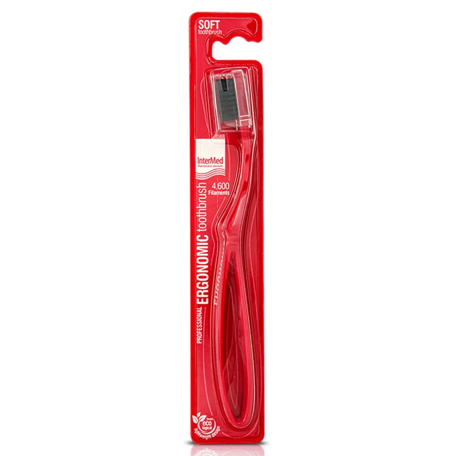Intermed Professional Periuță de dinți ergonomică Soft Red