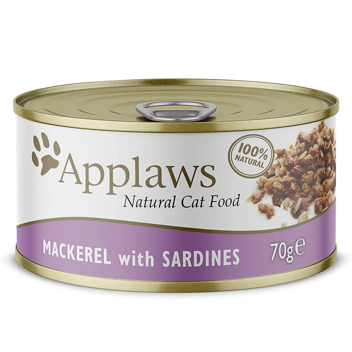 APPLAWS, Filet Makrele und Sardinen, Katzennassfutter in Dosen, (in Suppe), 70g