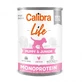 CALIBRA Life Puppy&Junior, XS-XL, Poulet et Riz, nourriture humide monoprotéique en conserve pour chiens juniors, (pâté), 400g