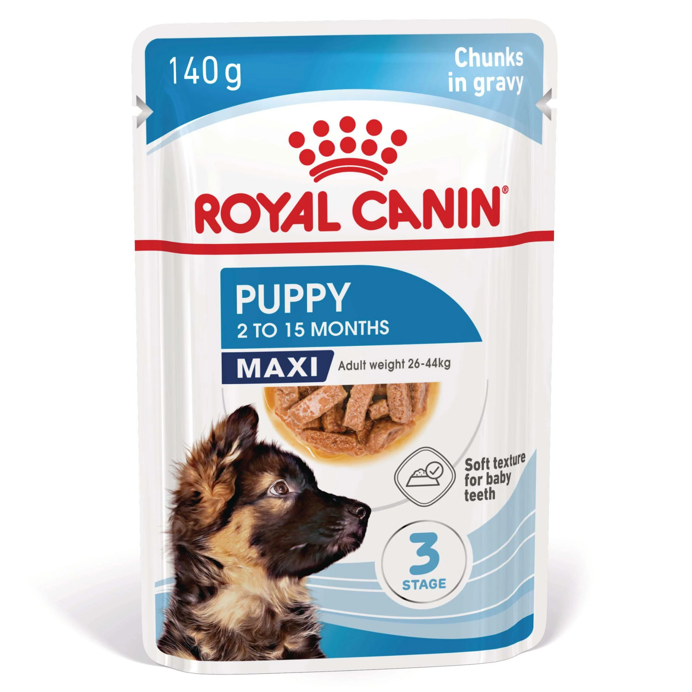 ROYAL CANIN Maxi Puppy, Nassfutter für junge Hunde, (in Sauce), 140g