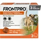 FRONTPRO, uitwendige ontworming honden, M(4 - 10kg), kauwtabletten, 28mg x 3st