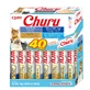 INABA Churu Creamy Varieties, Ton, cutie recompense fără cereale pisici, (piure), 560g