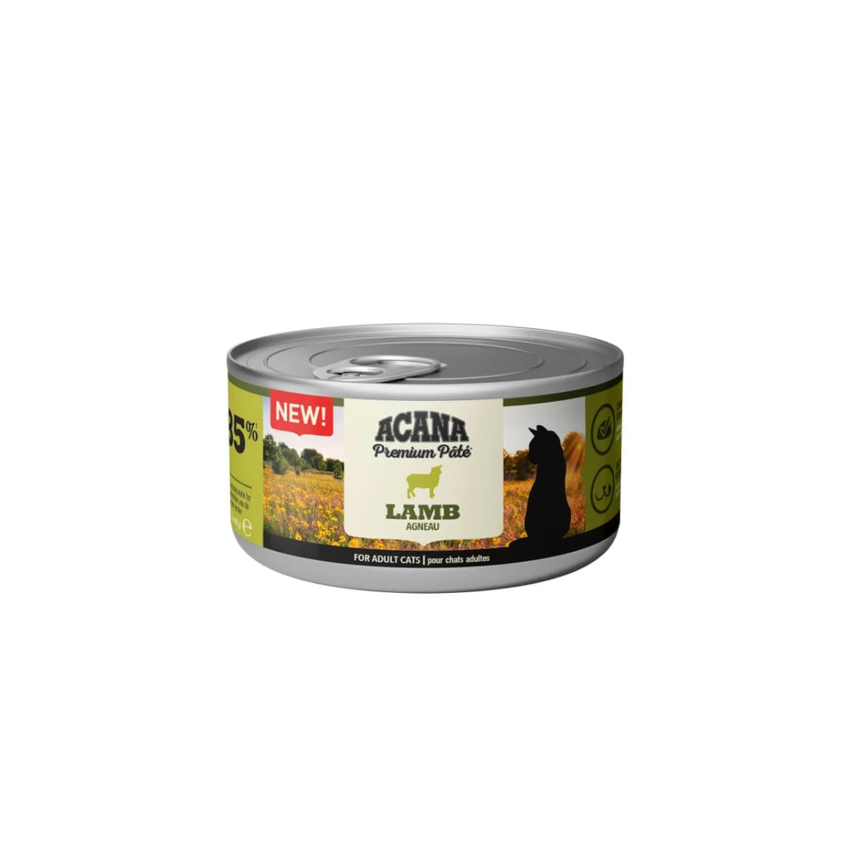 ACANA Premium Pate, Lamm, getreidefreies Katzennassfutter in Dosen, (Pastete), 85g