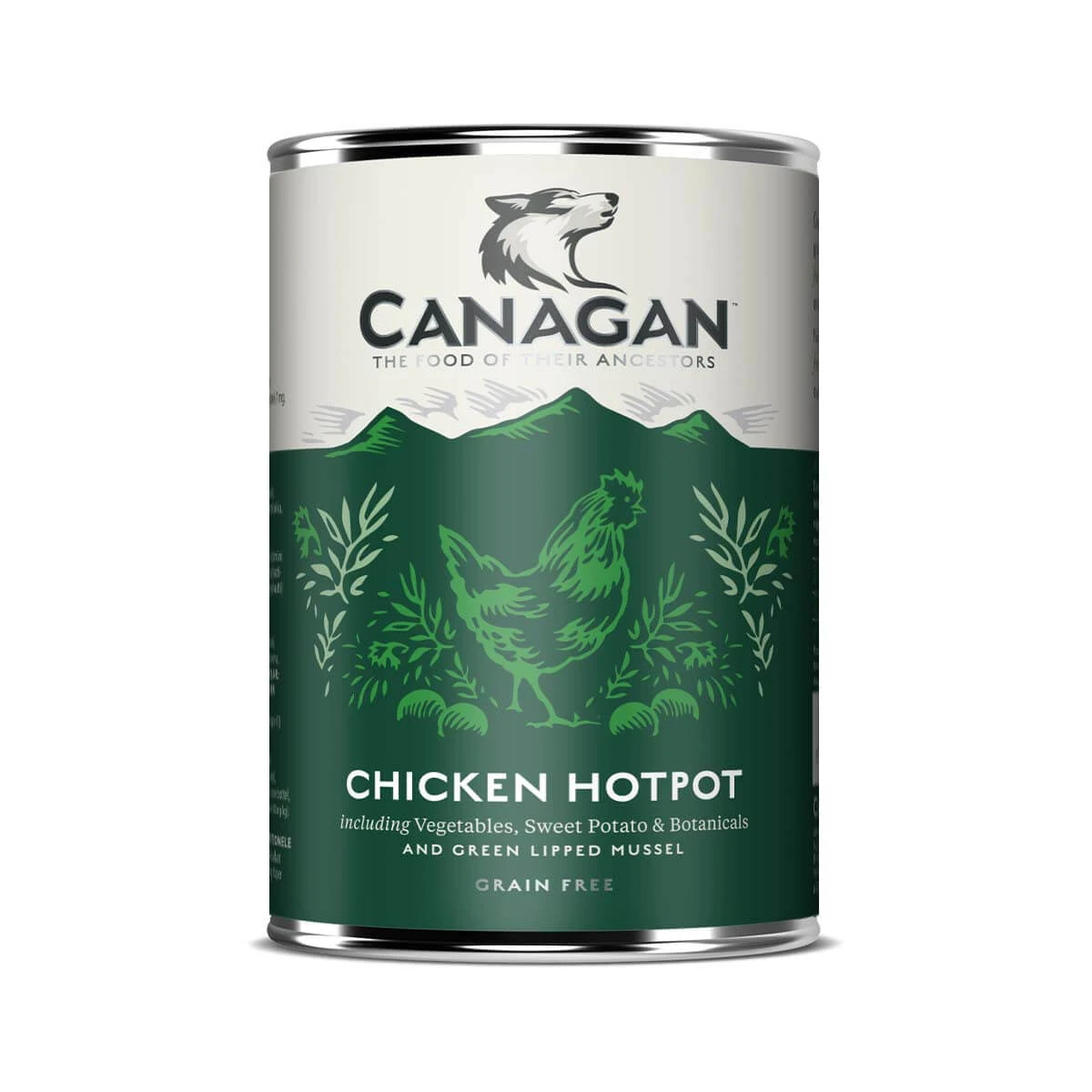 CANAGAN Chicken HotPot, XS-XL, Huhn, getreidefreies Nassfutter in Dosen für junge und erwachsene Hunde, (in Suppe), 400g