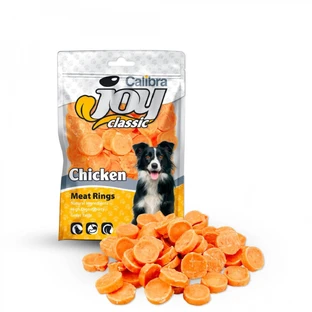 CALIBRA Joy Classic Anillos, XS-XL, Pollo, bolsa de recompensa para perros, 80g
