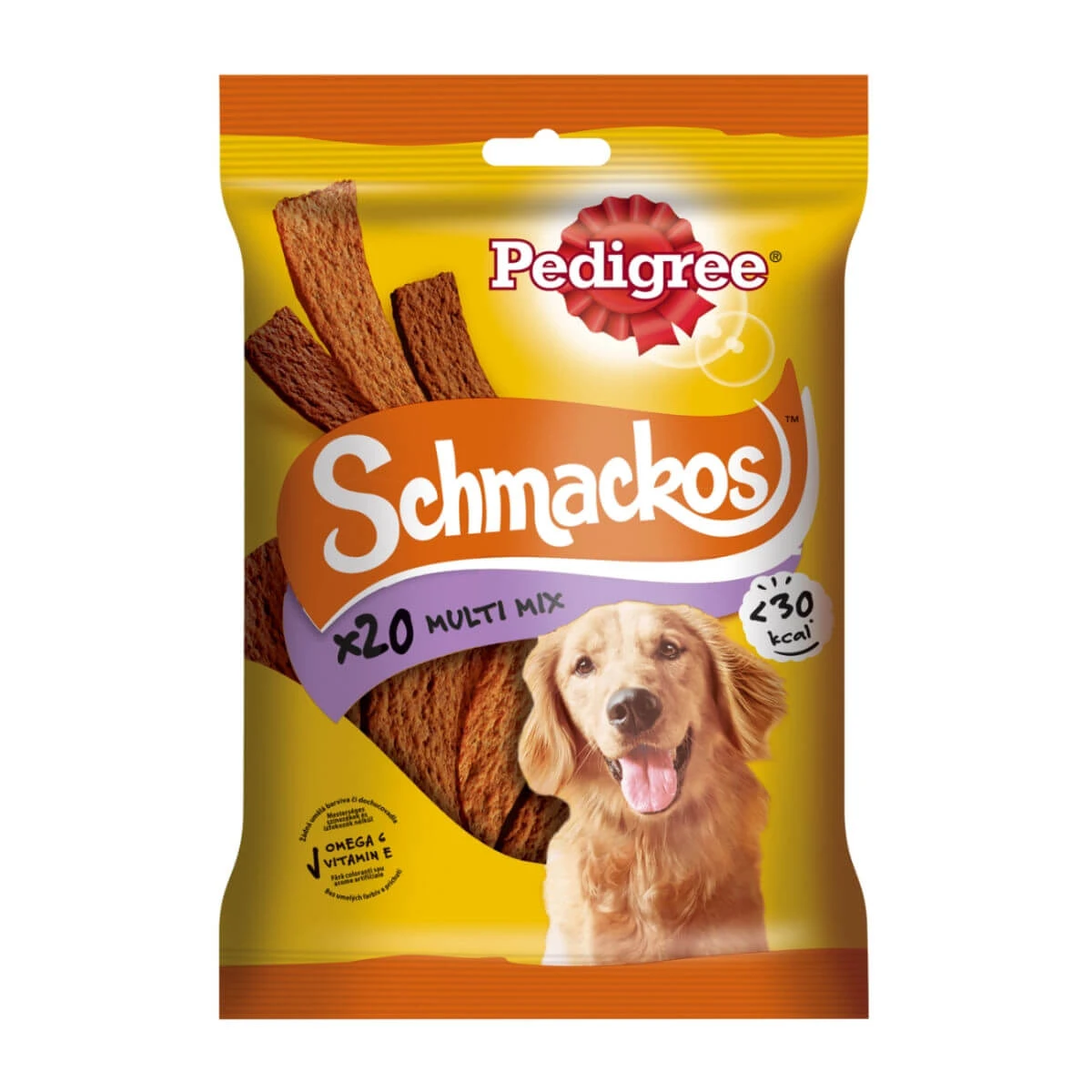 PEDIGREE Schmackos Multi Mix, Hundeleckerli, weiche Streifen, Fleisch, 20St