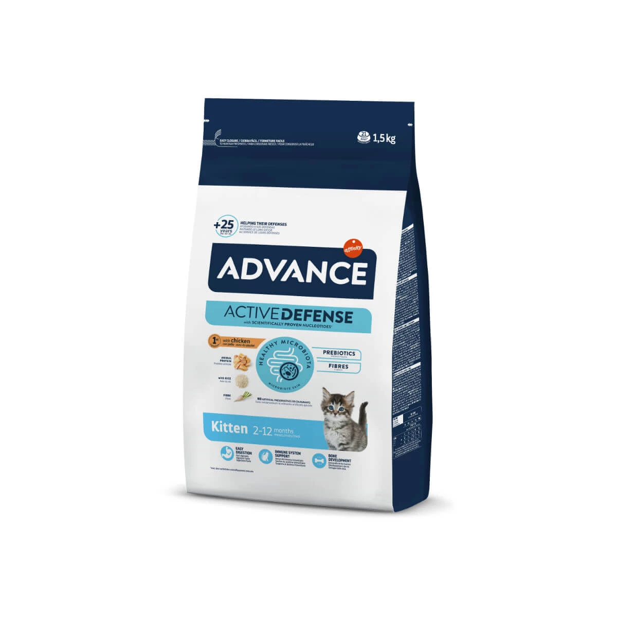 ADVANCE Kitten, Huhn, Trockenfutter für junge Katzen, 1.5kg