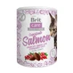 BRIT Care Snack Superfruits, łosoś i morele, bezzbożowe nagrody dla sterylizowanych kotów, 100g
