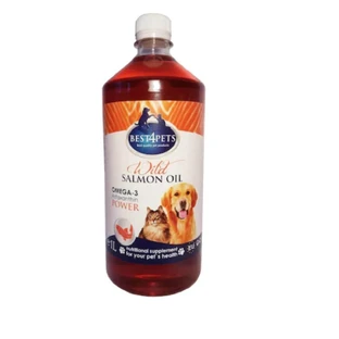 BEST4PETS, Wildlachsöl, XS-XL, Hunde und Katzen, Haut & Fell, Herz-Kreislauf-System, 1l