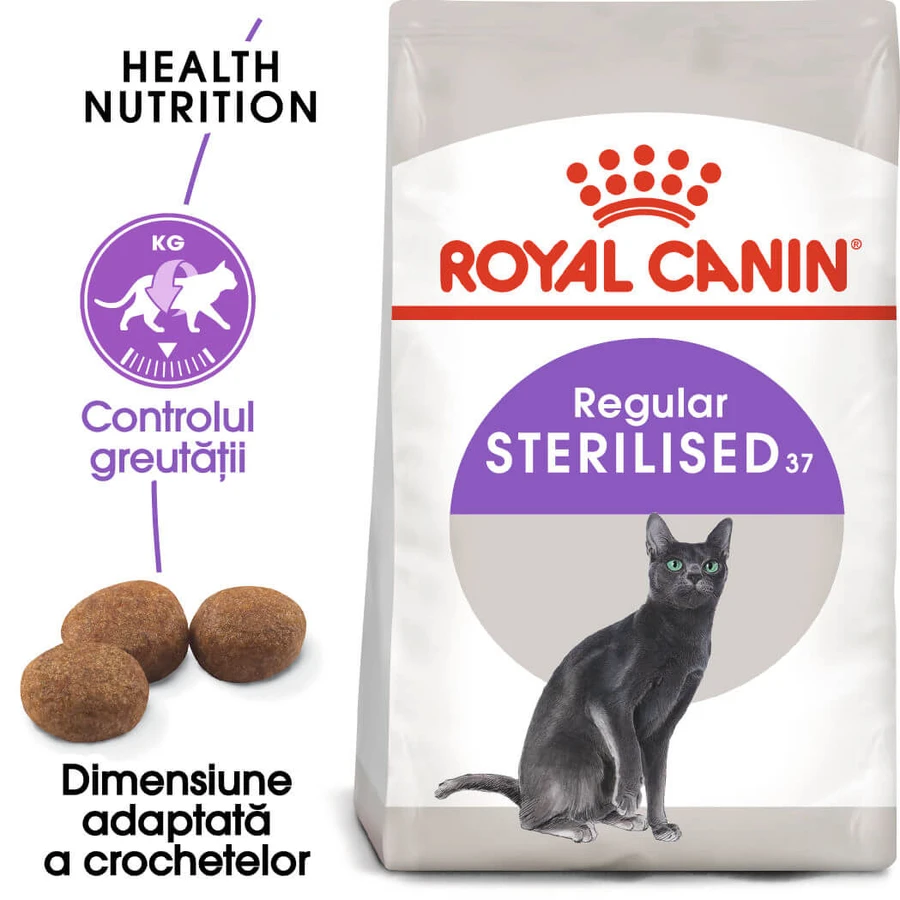 ROYAL CANIN Sterilized Adult, nourriture sèche pour chats stérilisés, 400g