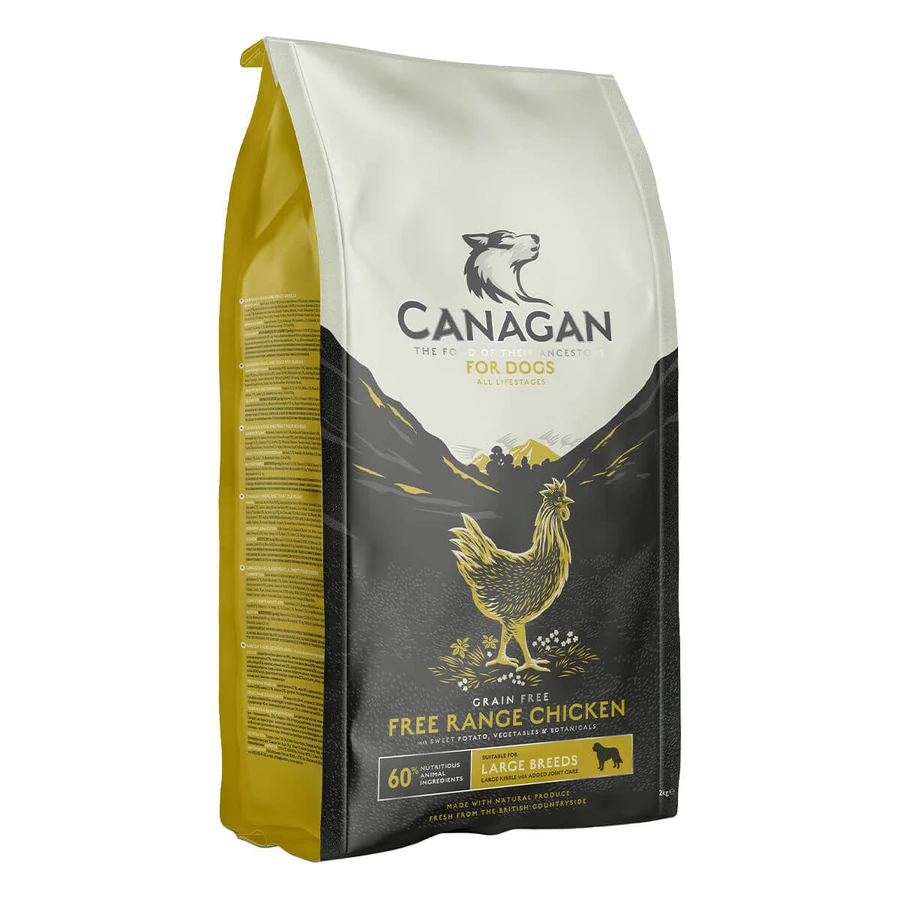 CANAGAN Large Breed, L-XL, Kip, droogvoer graanvrij voor junior & volwassen honden, 2kg