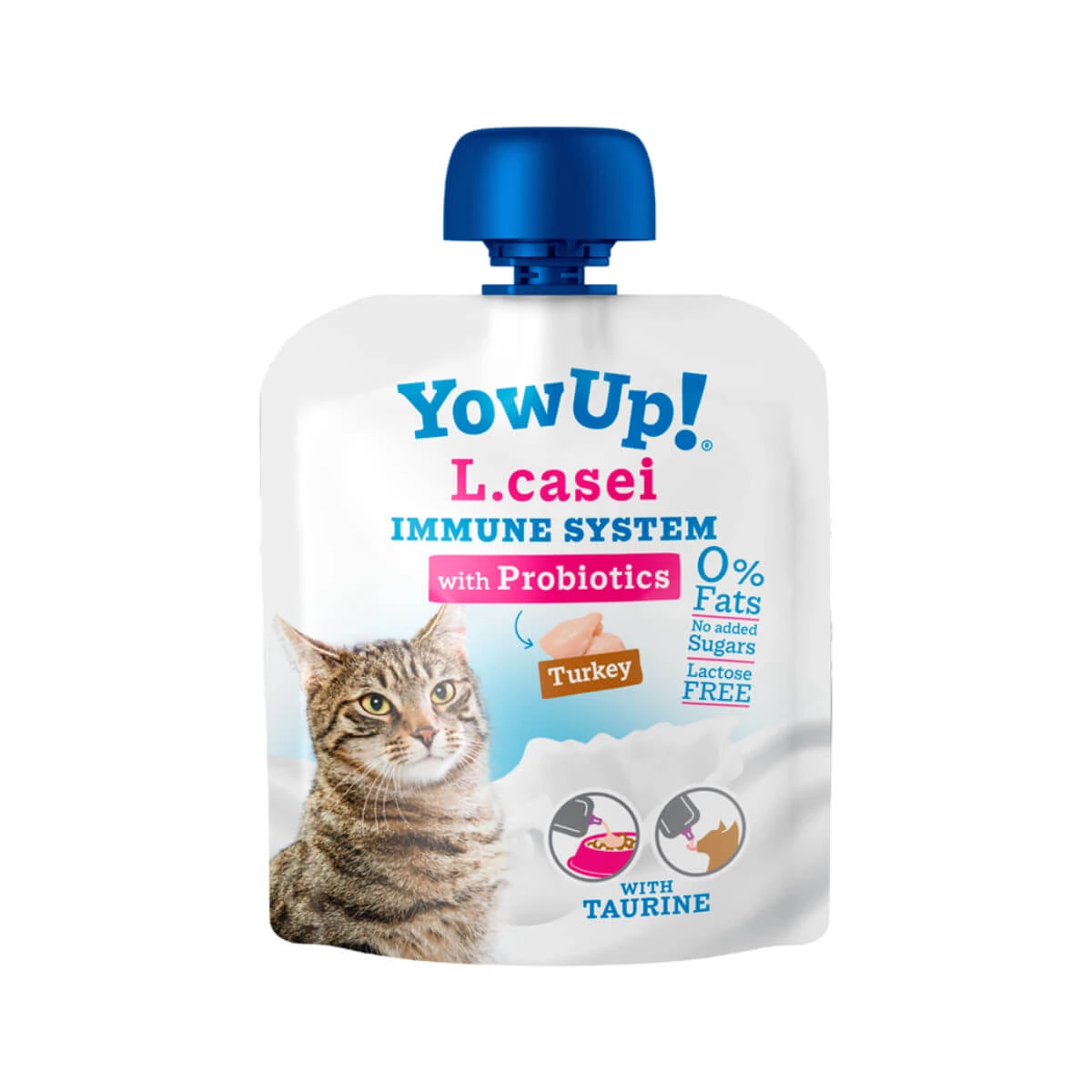 YOWUP! L House, Truthahn, funktionelle Katzenleckerbissen, Immunsystem, Verdauungssystem, (Topping), 85g