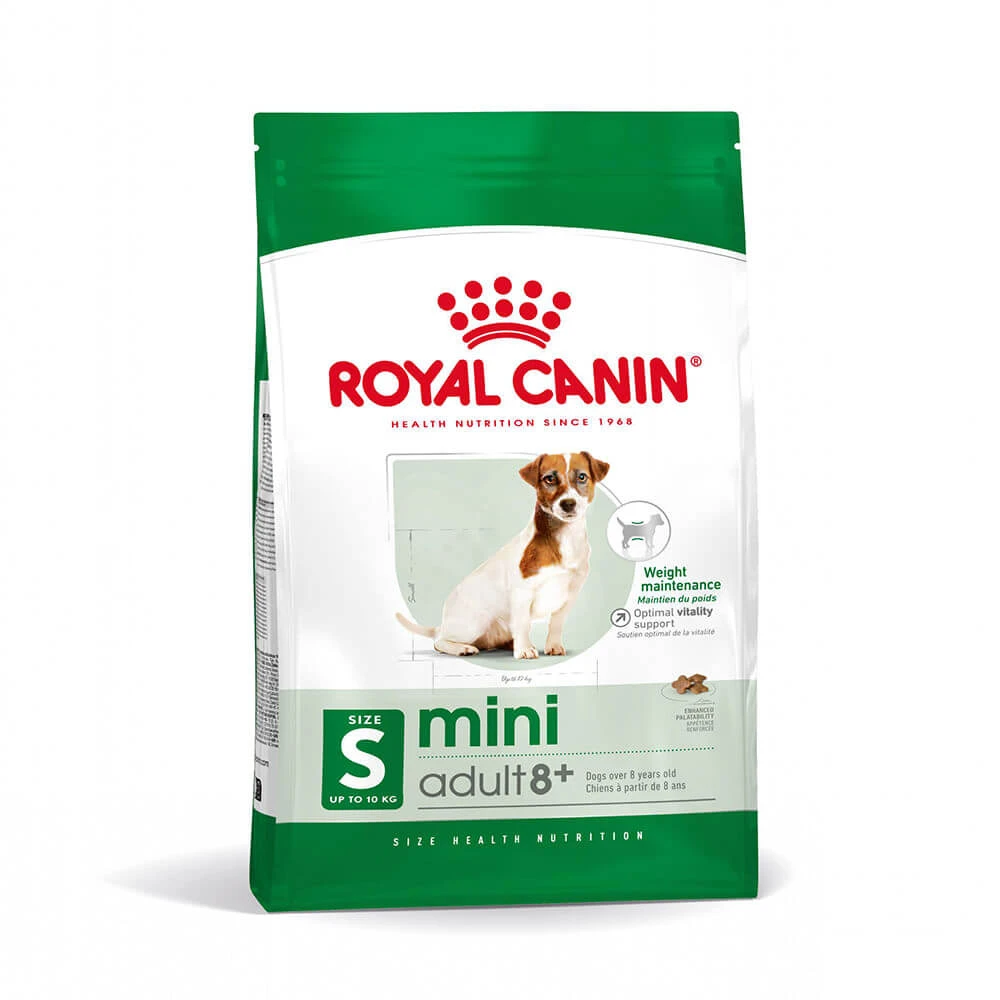 ROYAL CANIN Mini Adult 8+, Trockenfutter für Hunde, 2kg